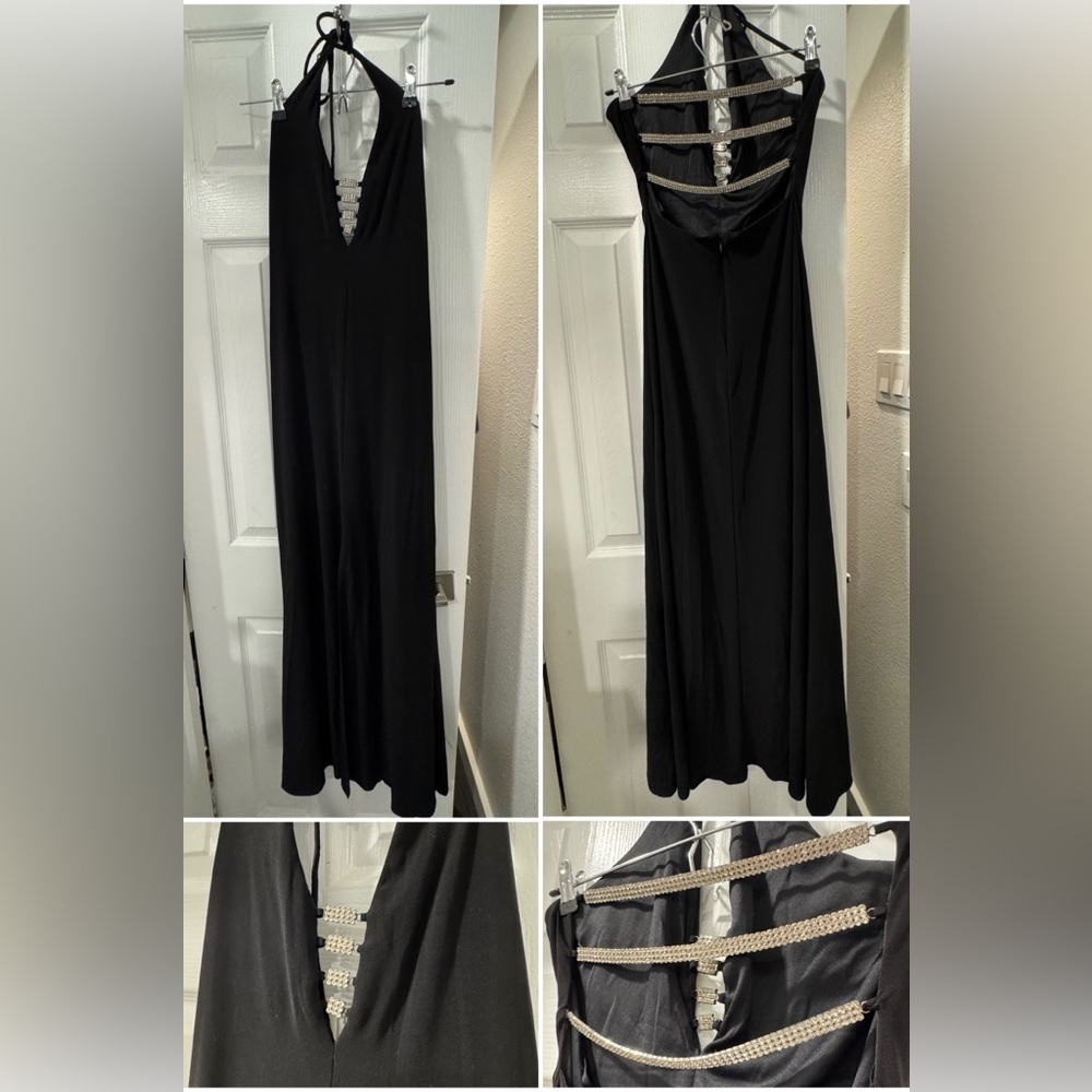 Jump Formal Black Backless Maxi Dress